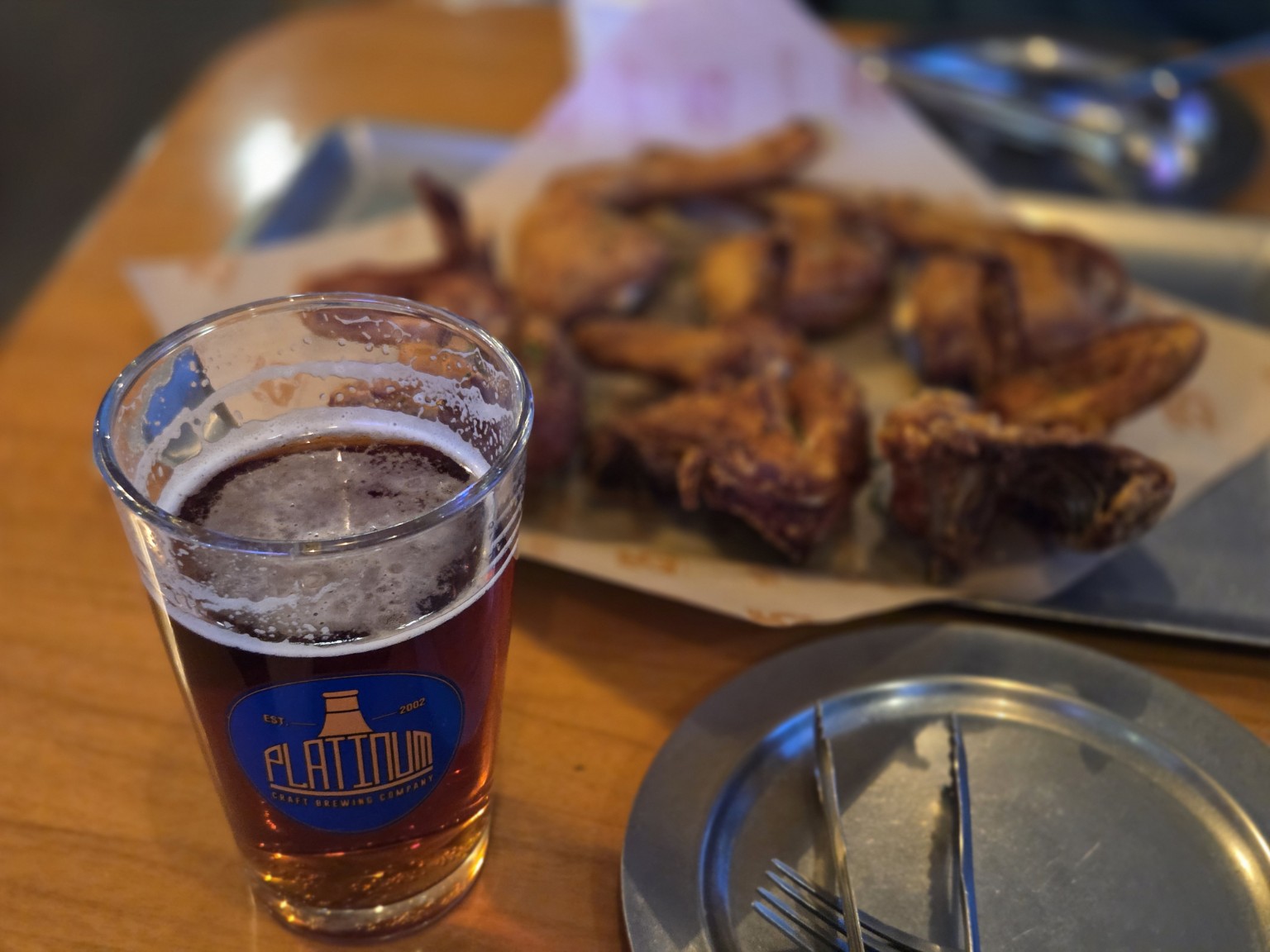 Korean fried chicken and craft IPA beer after work